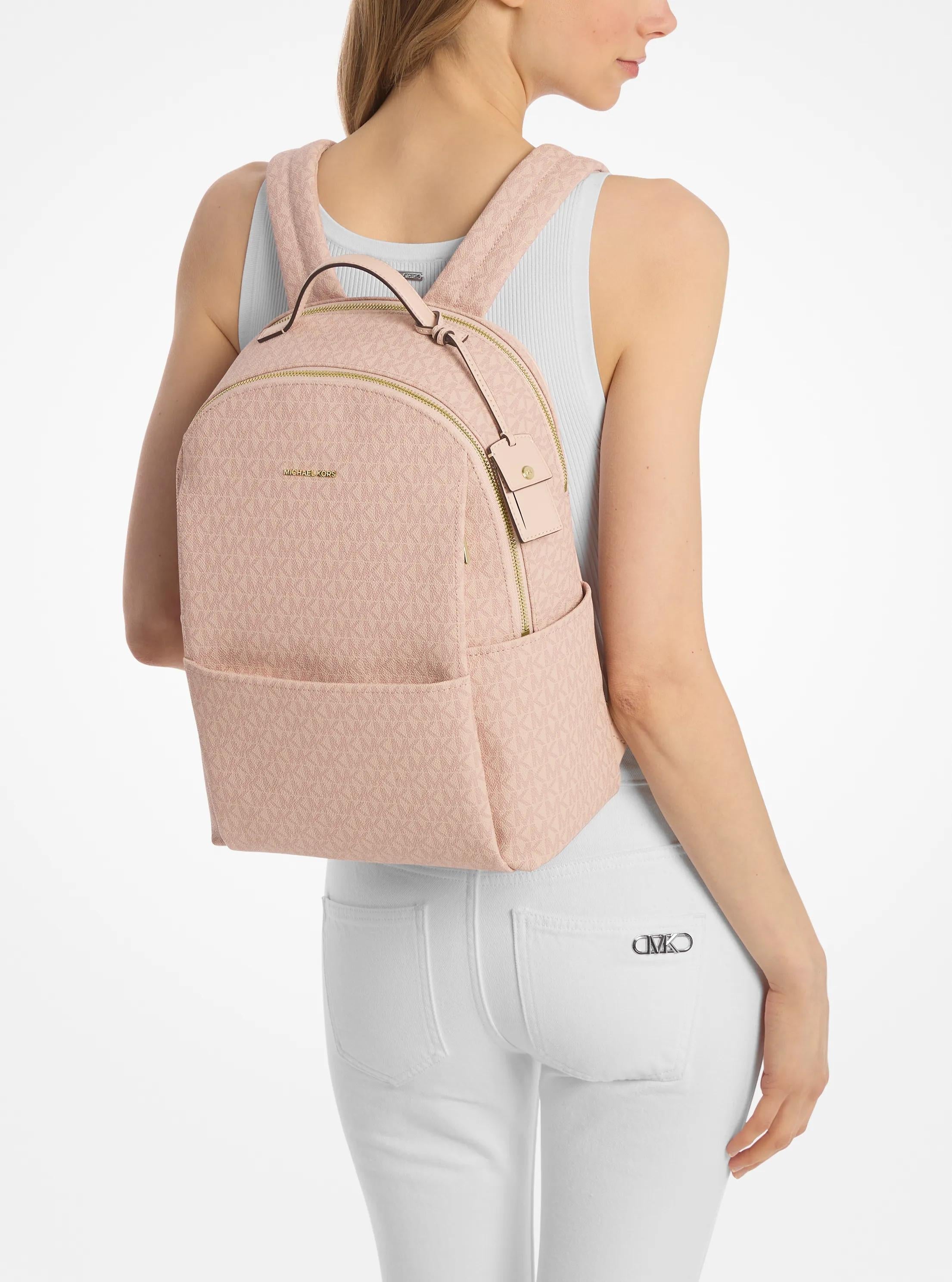 Michael Kors Sable Large Signature Signature Logo Backpack Travel School Bag