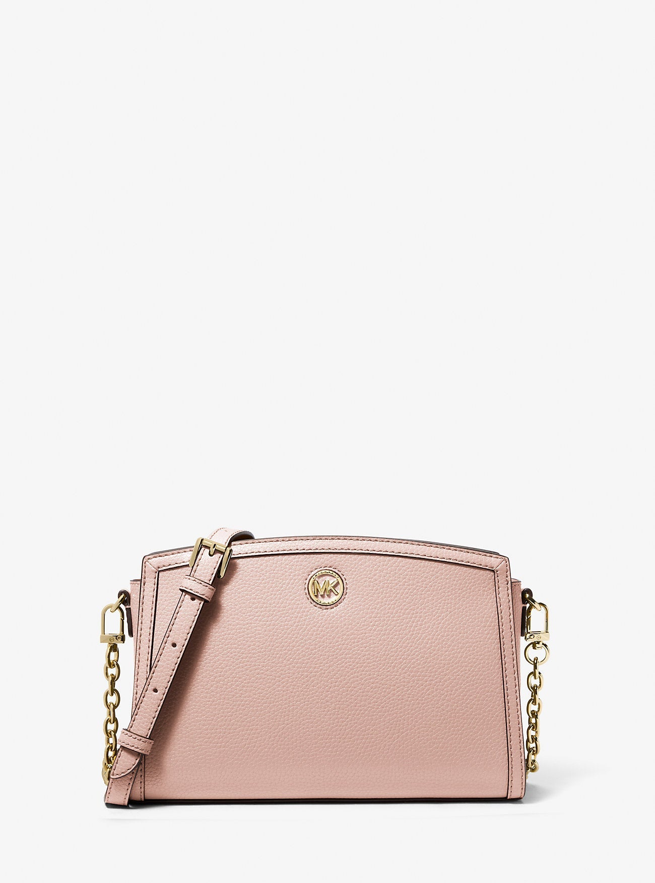 Michael Kors Chantal Large Pebbled Leather Crossbody Bag Bag