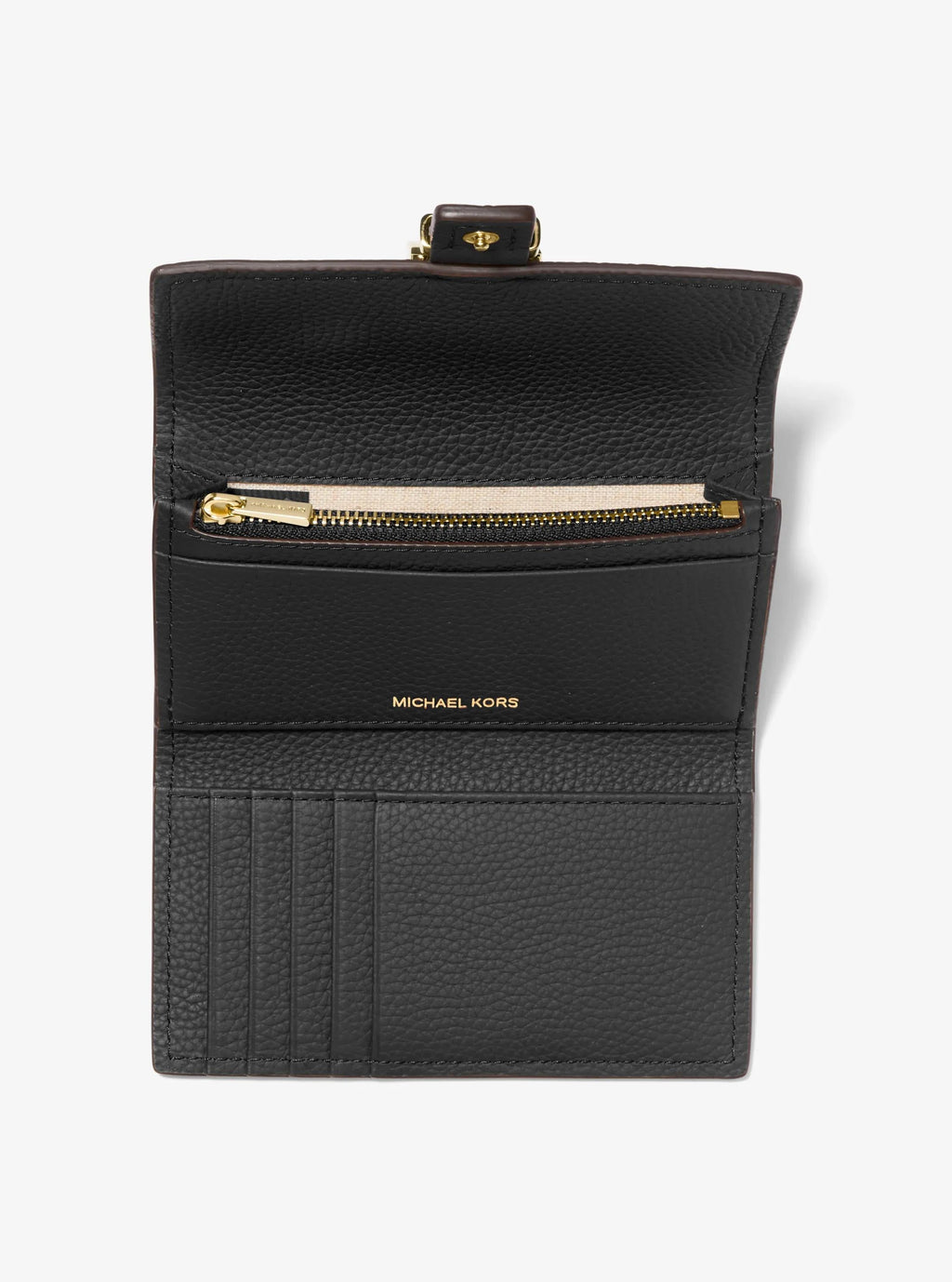 Michael Kors Nolita Medium Pebbled Leather Tri-Fold Wallet