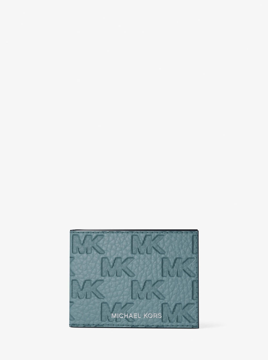 Michael Kors Hudson Signature Logo Embossed Leather Billfold Wallet and Passcase
