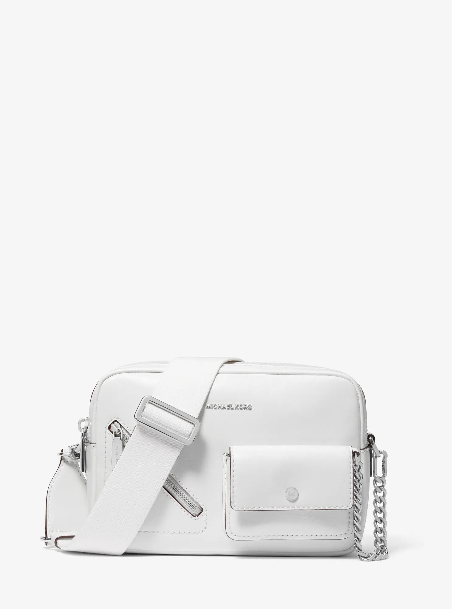 Michael Kors Bryant Medium Leather Camera Crossbody Bag Bag With Card Case