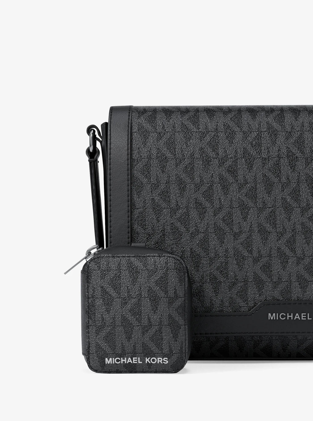 Michael Kors Hudson Mini Signature Signature Logo Crossbody Bag Bag With Airpod Case for Apple Airpods Pro