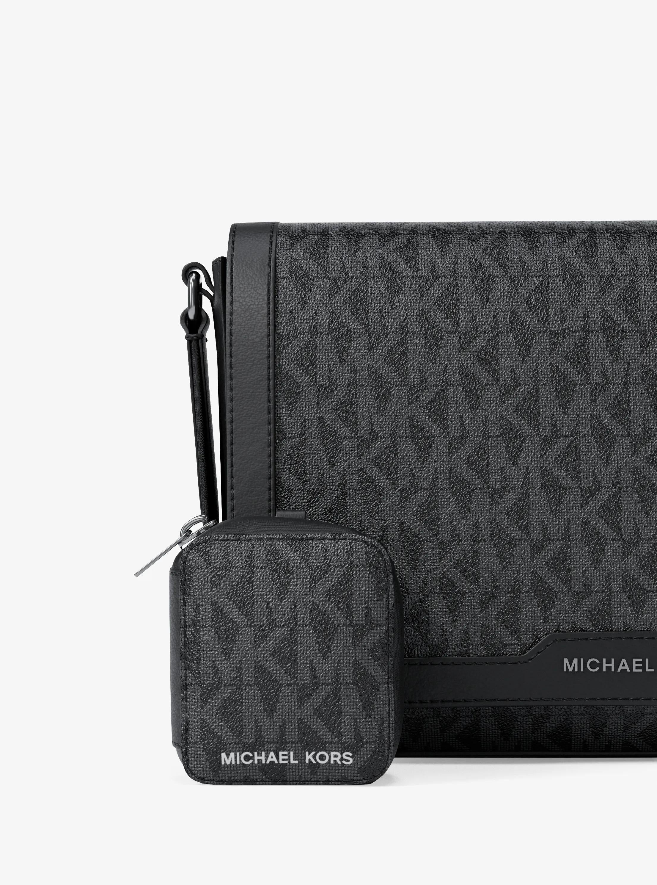 Michael Kors Hudson Mini Signature Signature Logo Crossbody Bag Bag With Airpod Case for Apple Airpods Pro