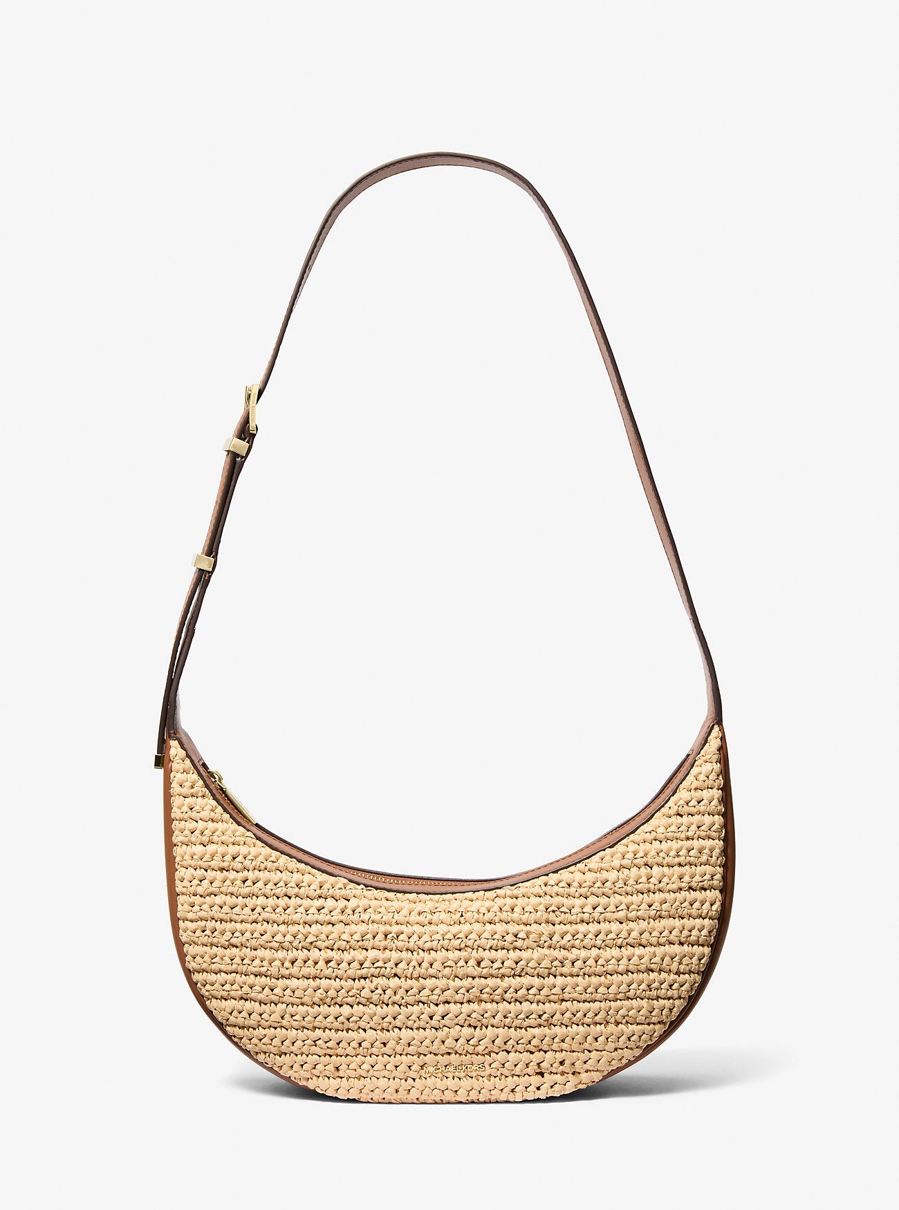 Michael Kors Avra Medium Hand-Crocheted and Leather Crossbody Bag Bag