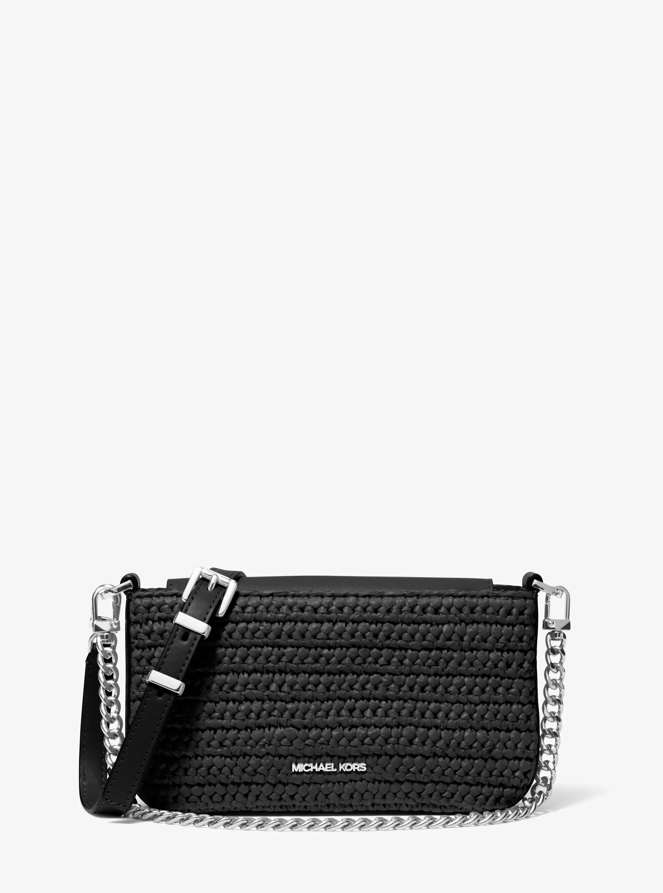 Michael Kors Bryant Small Crocheted Convertible Crossbody Bag Pochette