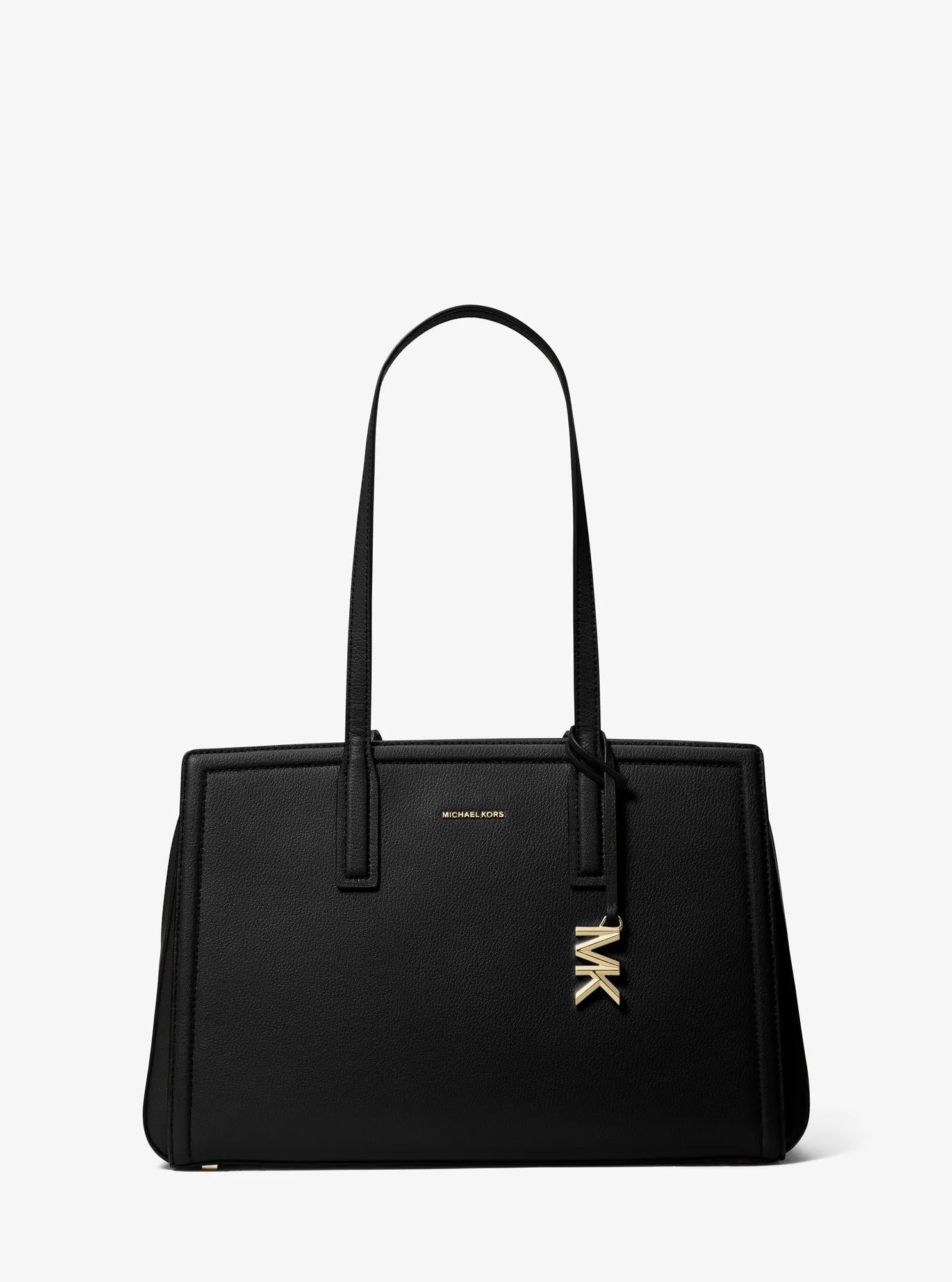 Michael Kors Laila Medium Leather Tote Bag Work Shoulder Bag