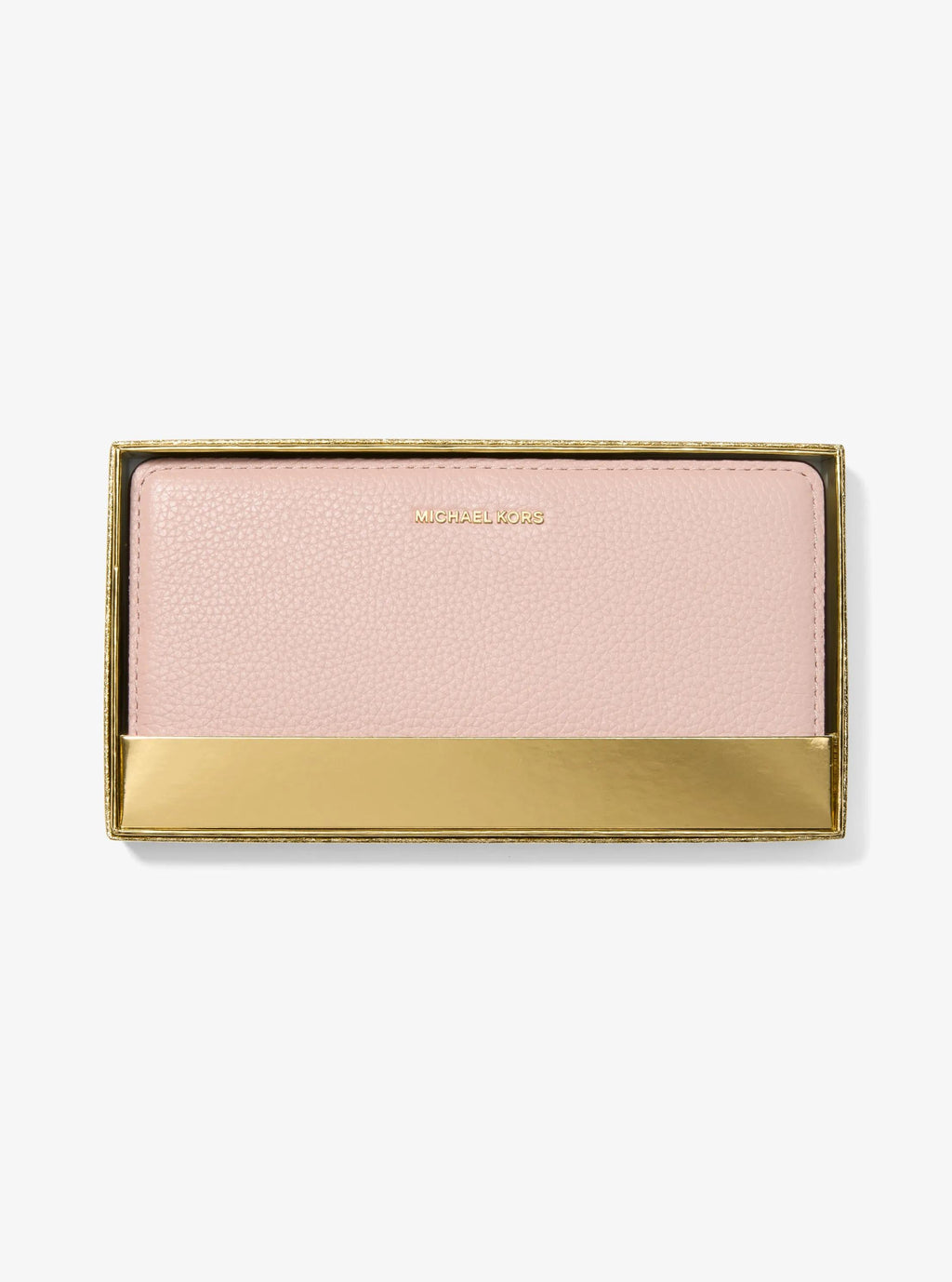 Michael Kors Bryant Large Pebbled Leather Snap-Front Wallet