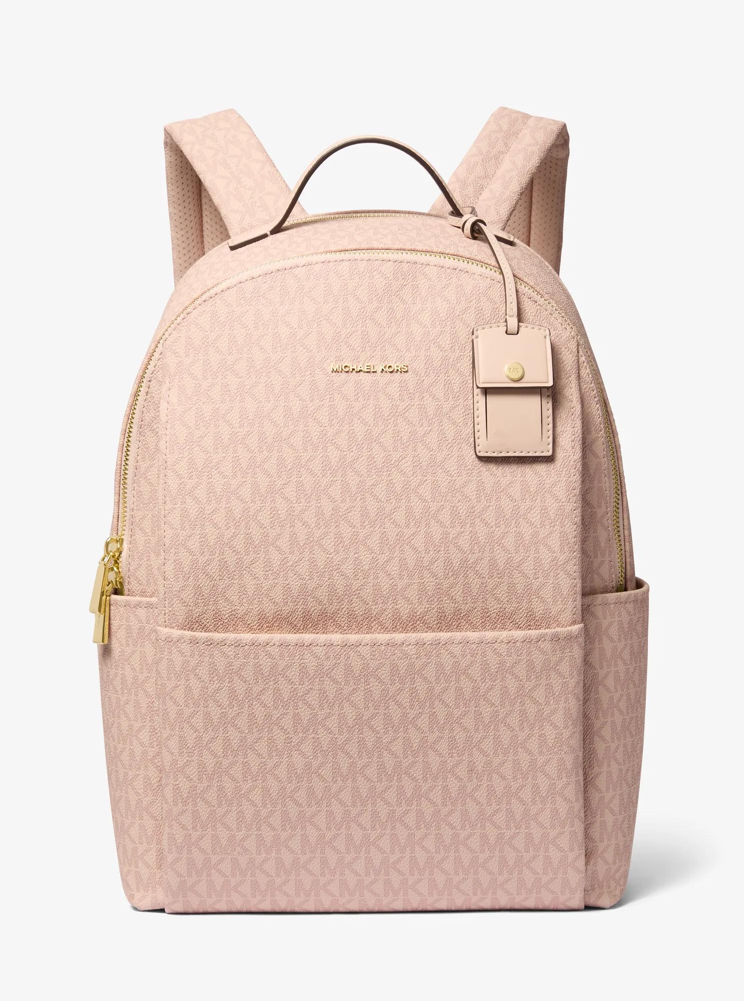 Michael Kors Sable Large Signature Signature Logo Backpack Travel School Bag