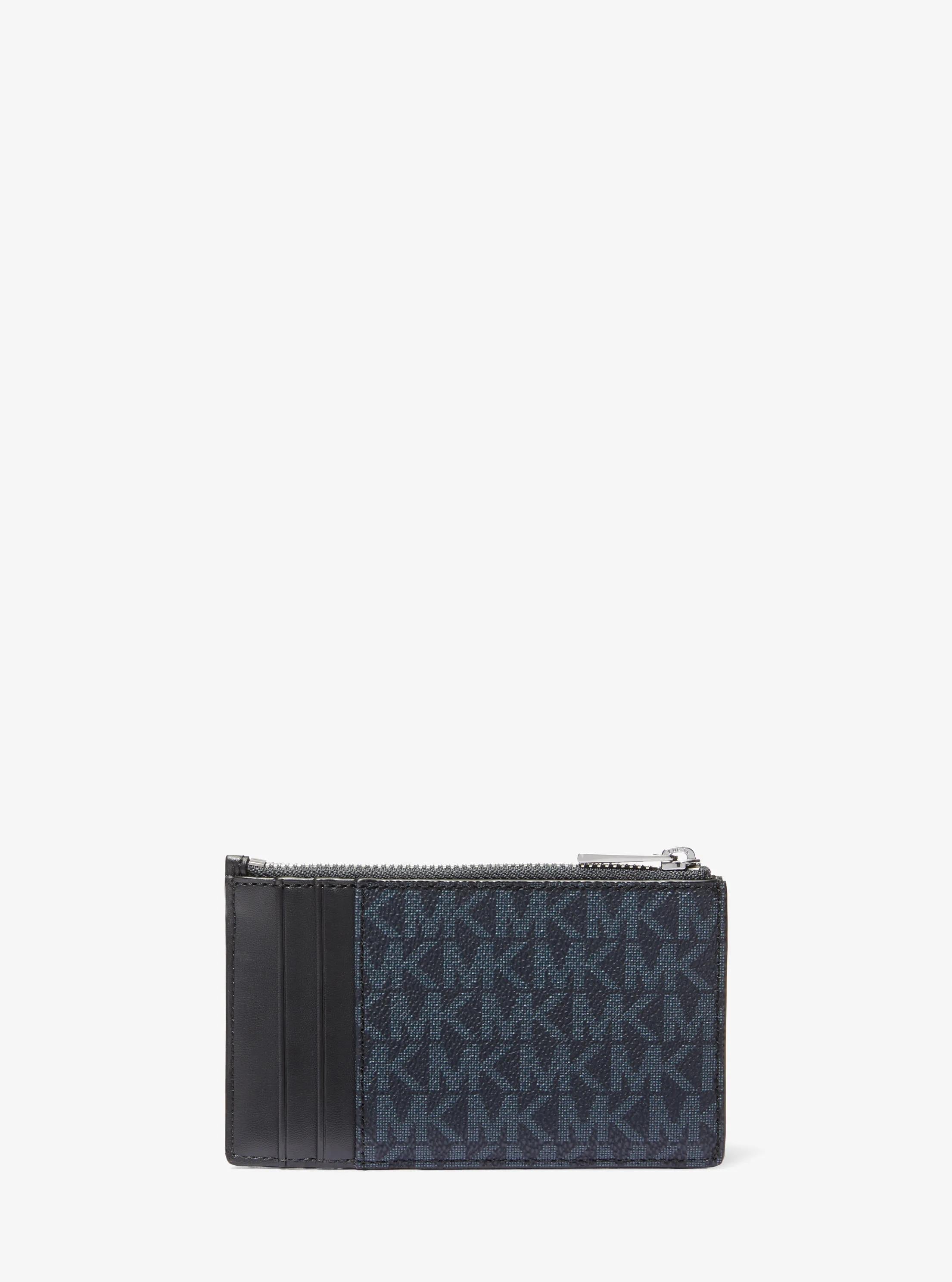 Michael Kors Cooper Slim Signature Signature Logo Zip Wallet
