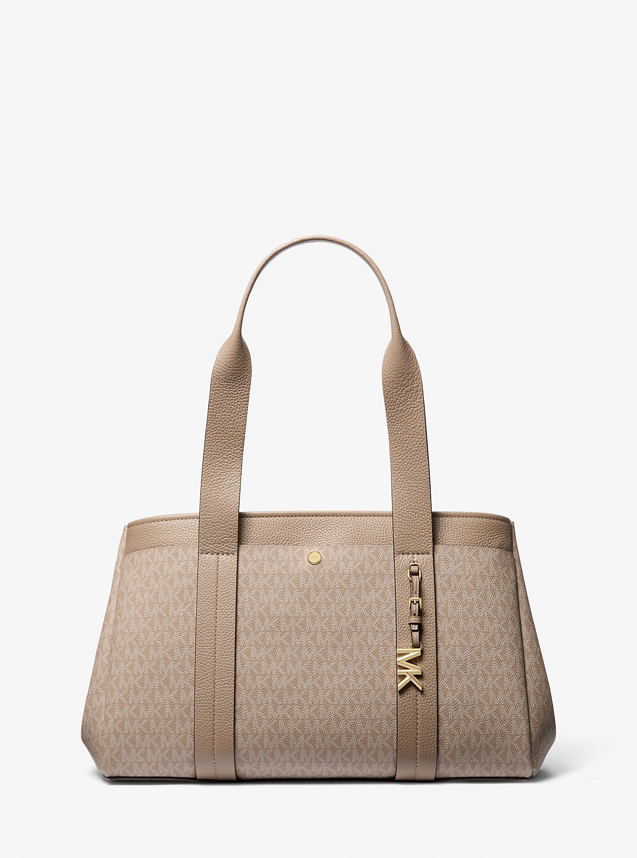 Michael Kors Romee Large Signature Signature Logo and Leather Tote Bag Work Shoulder Bag