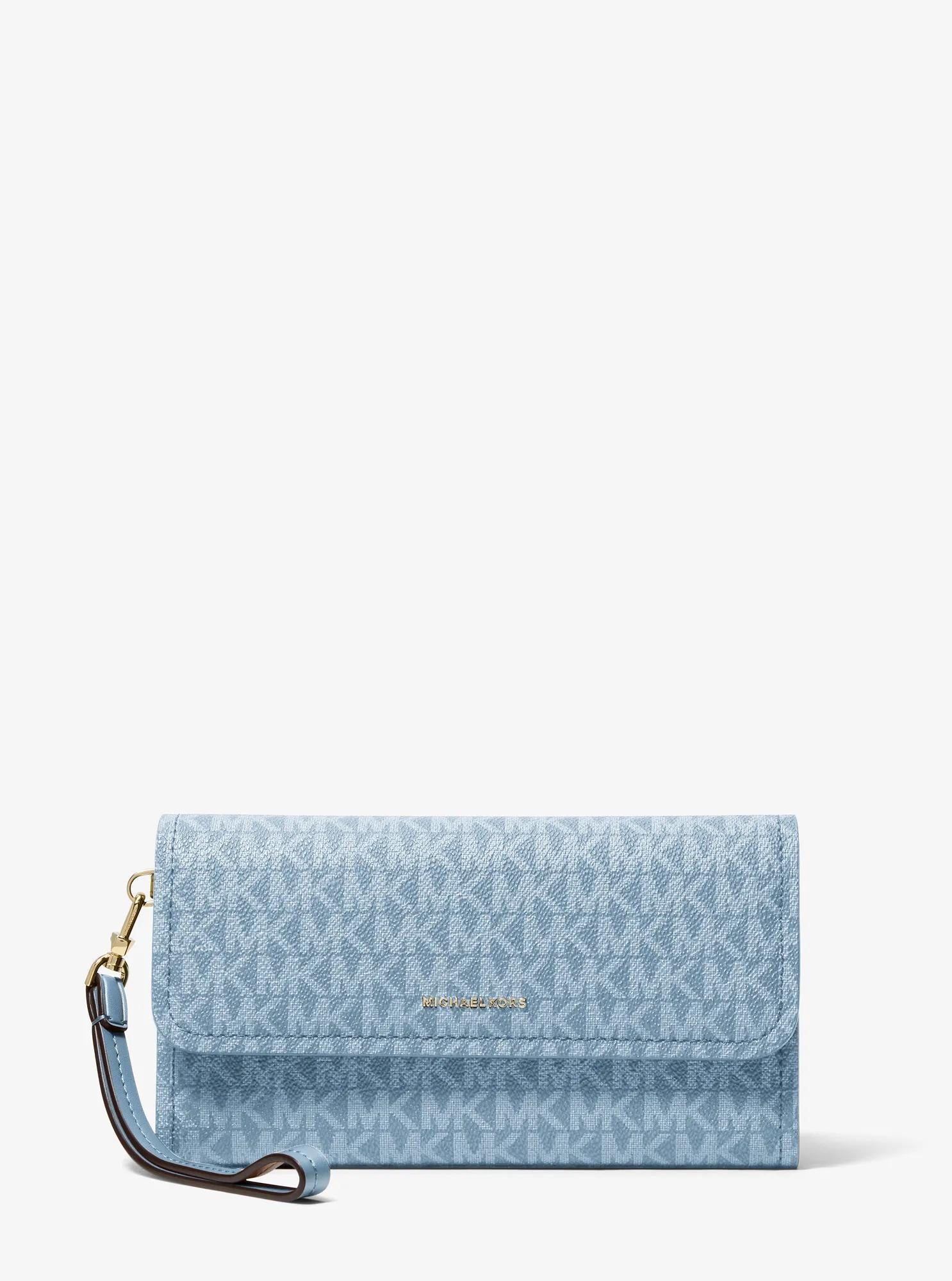 Michael Kors Jet Set Medium Signature Signature Logo Convertible Wristlet