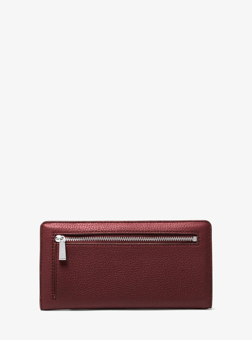 Michael Kors Bryant Large Pebbled Leather Snap-Front Wallet