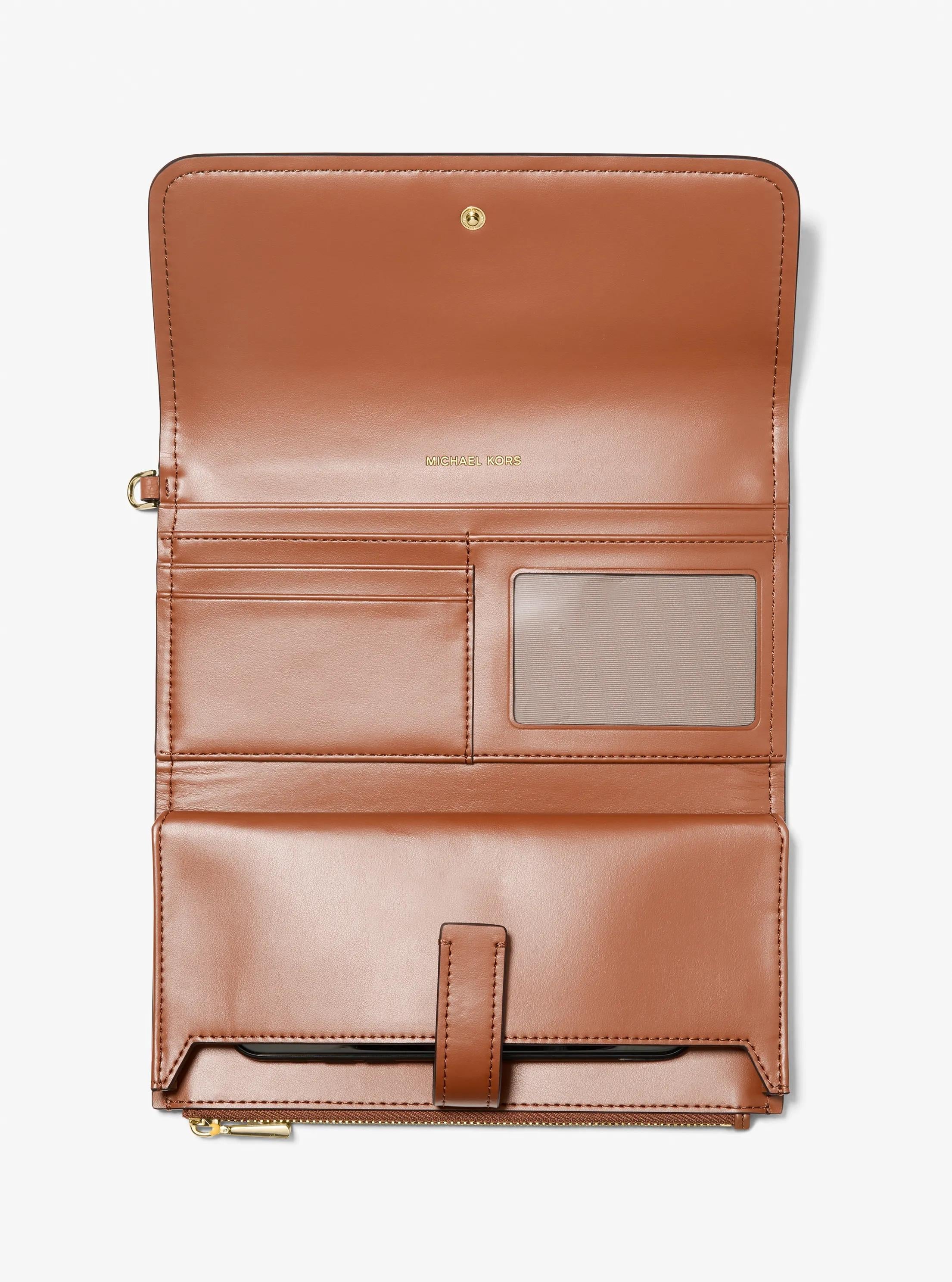 Michael Kors Jet Set Medium Pebbled Leather Smartphone Wristlet