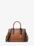 Michael Kors Laila Small Burnished Leather Satchel
