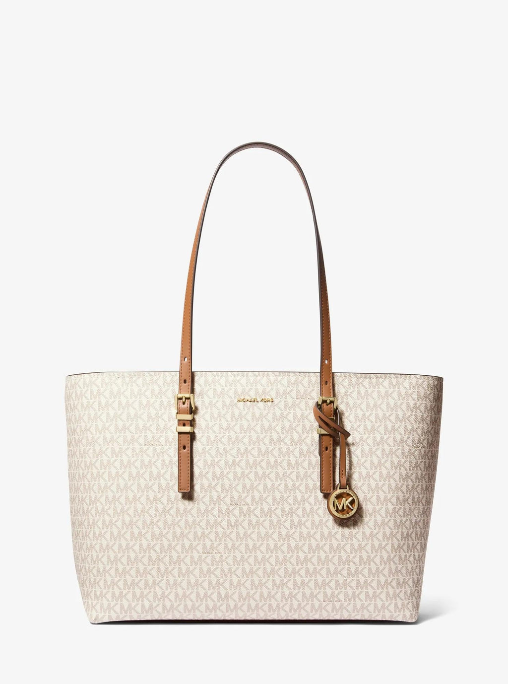Michael Kors Quinn Large Signature Signature Logo and Leather Tote Bag Work Shoulder Bag