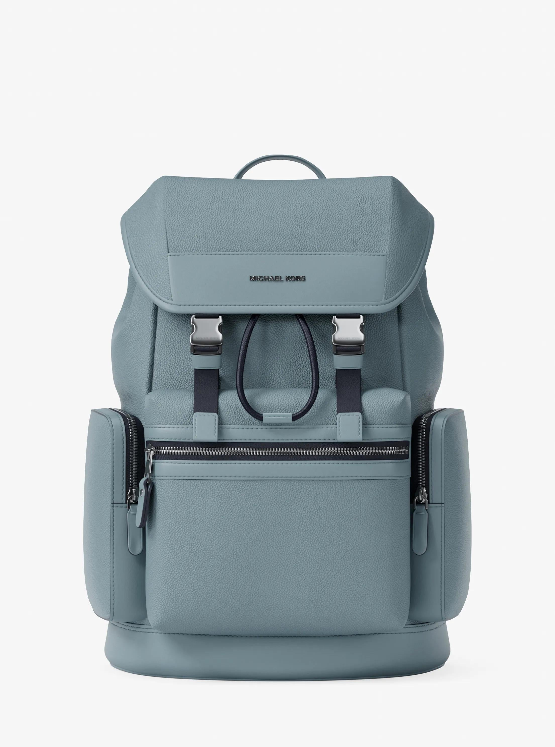 Michael Kors Jet Set Pebbled Leather Backpack Travel School Bag