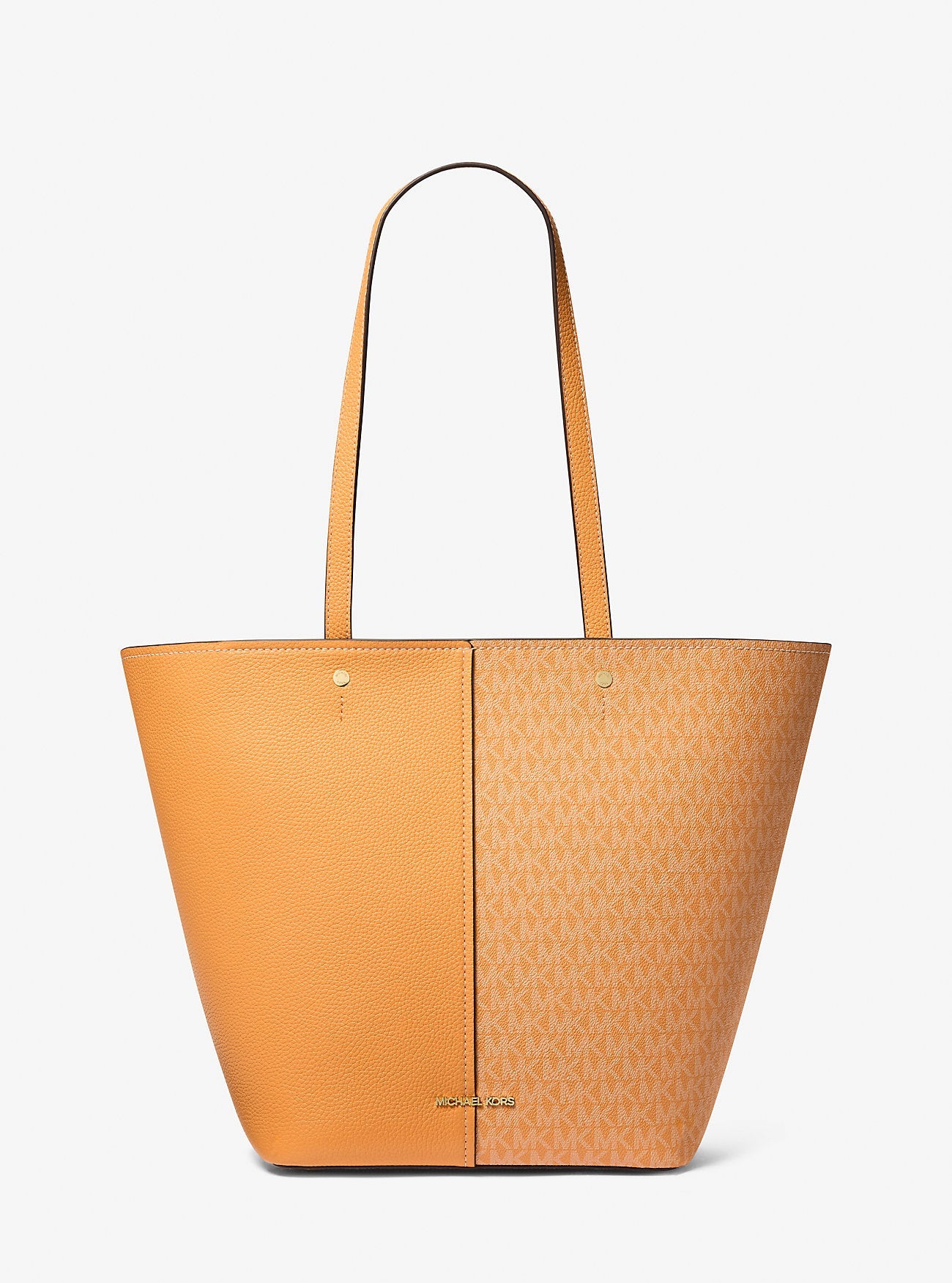 Michael Kors Flora Large Signature Signature Logo and Leather Tote Bag Work Shoulder Bag