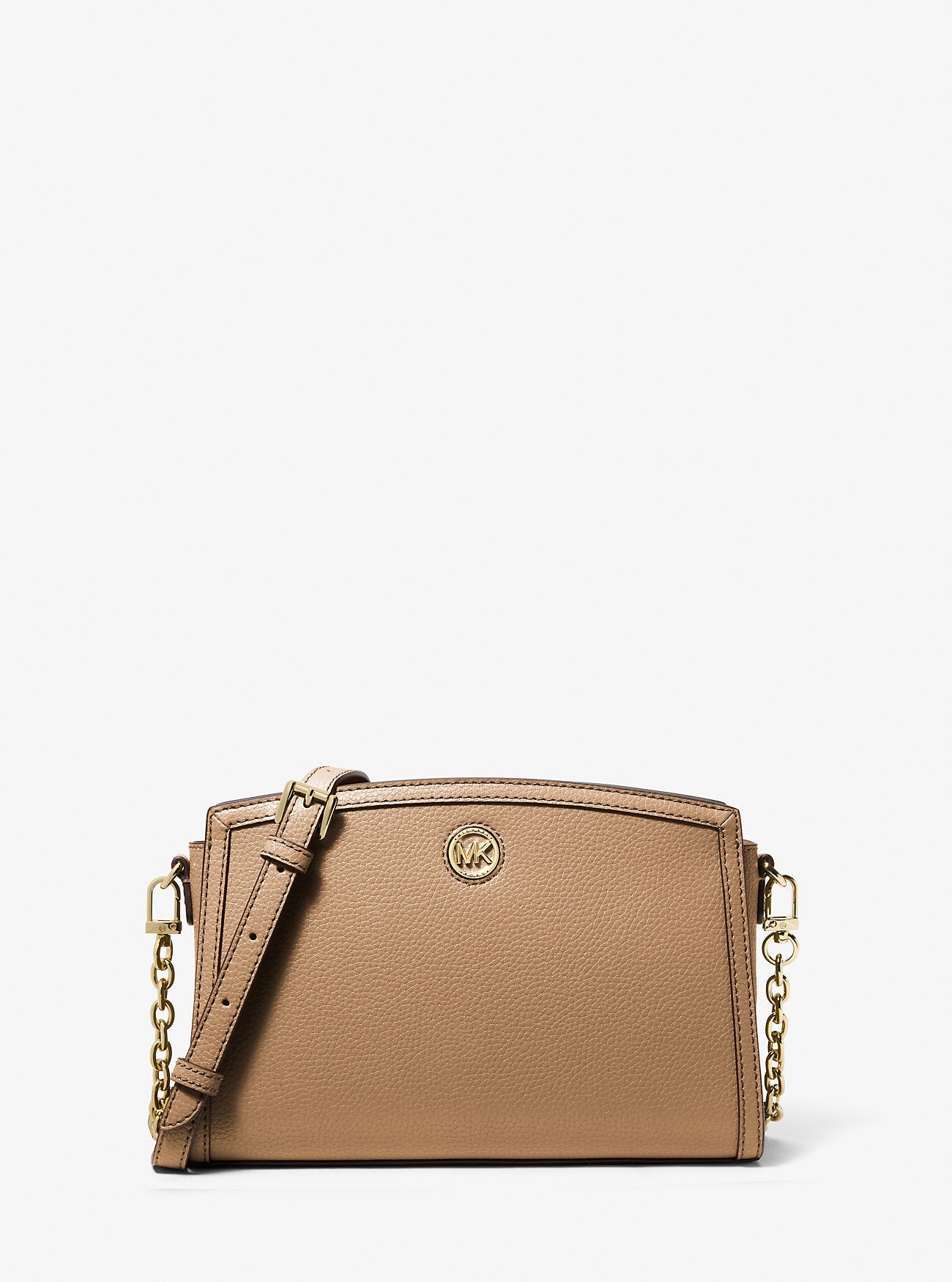 Michael Kors Chantal Large Pebbled Leather Crossbody Bag Bag