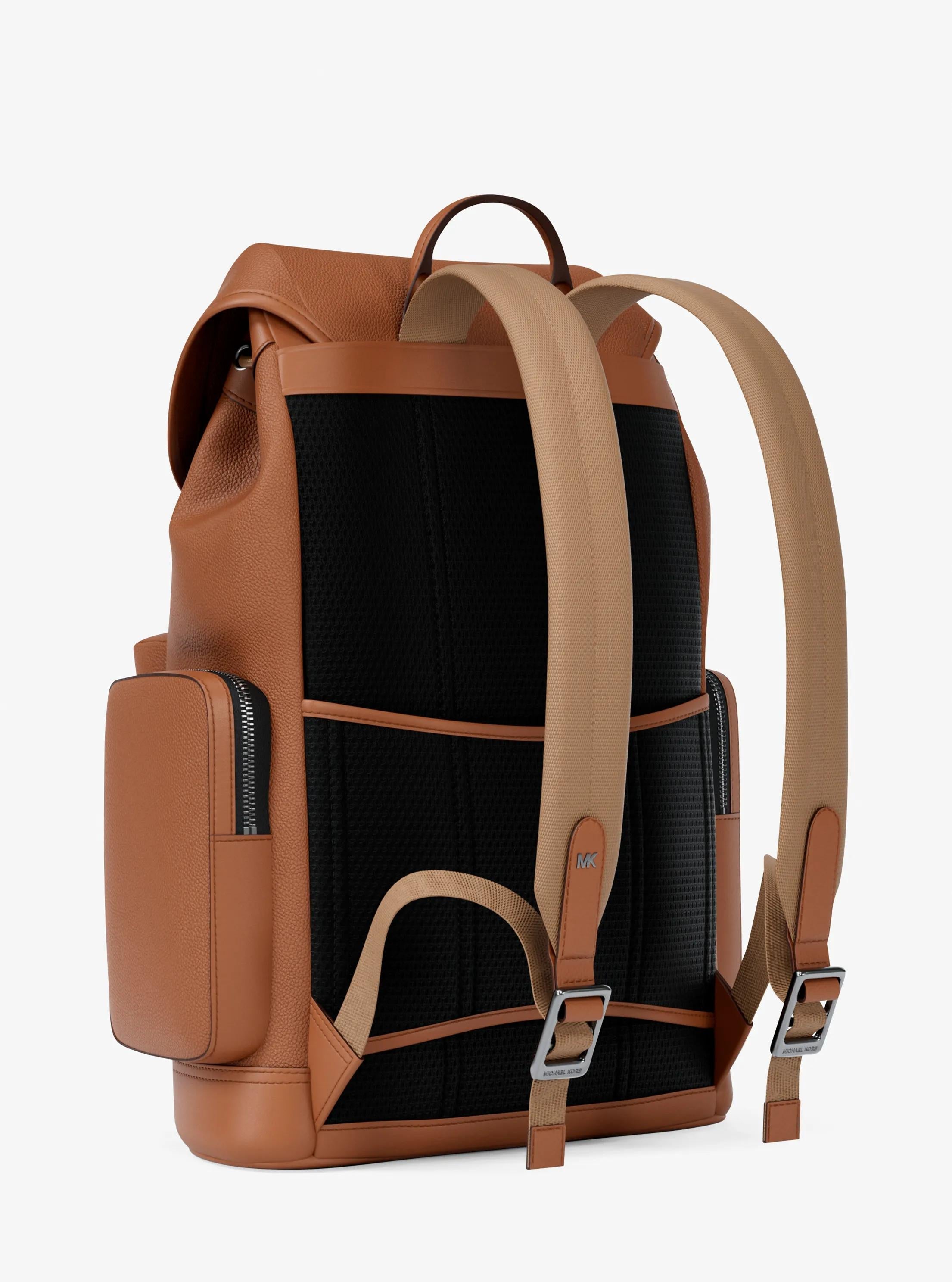 Michael Kors Jet Set Pebbled Leather Backpack Travel School Bag