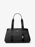 Michael Kors Romee Large Signature Signature Logo and Leather Tote Bag Work Shoulder Bag
