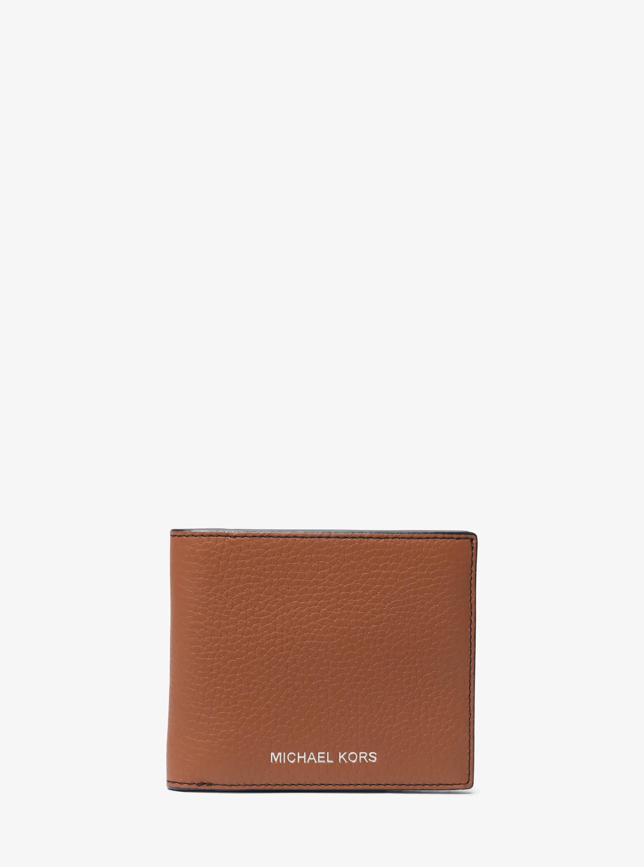 Michael Kors Hudson Pebbled Leather Billfold Wallet