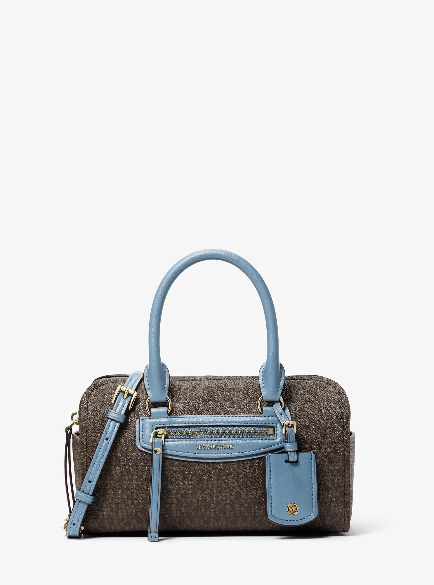 Michael Kors Jet Set Travel Extra-Small Signature Signature Logo Duffel Crossbody Bag Bag