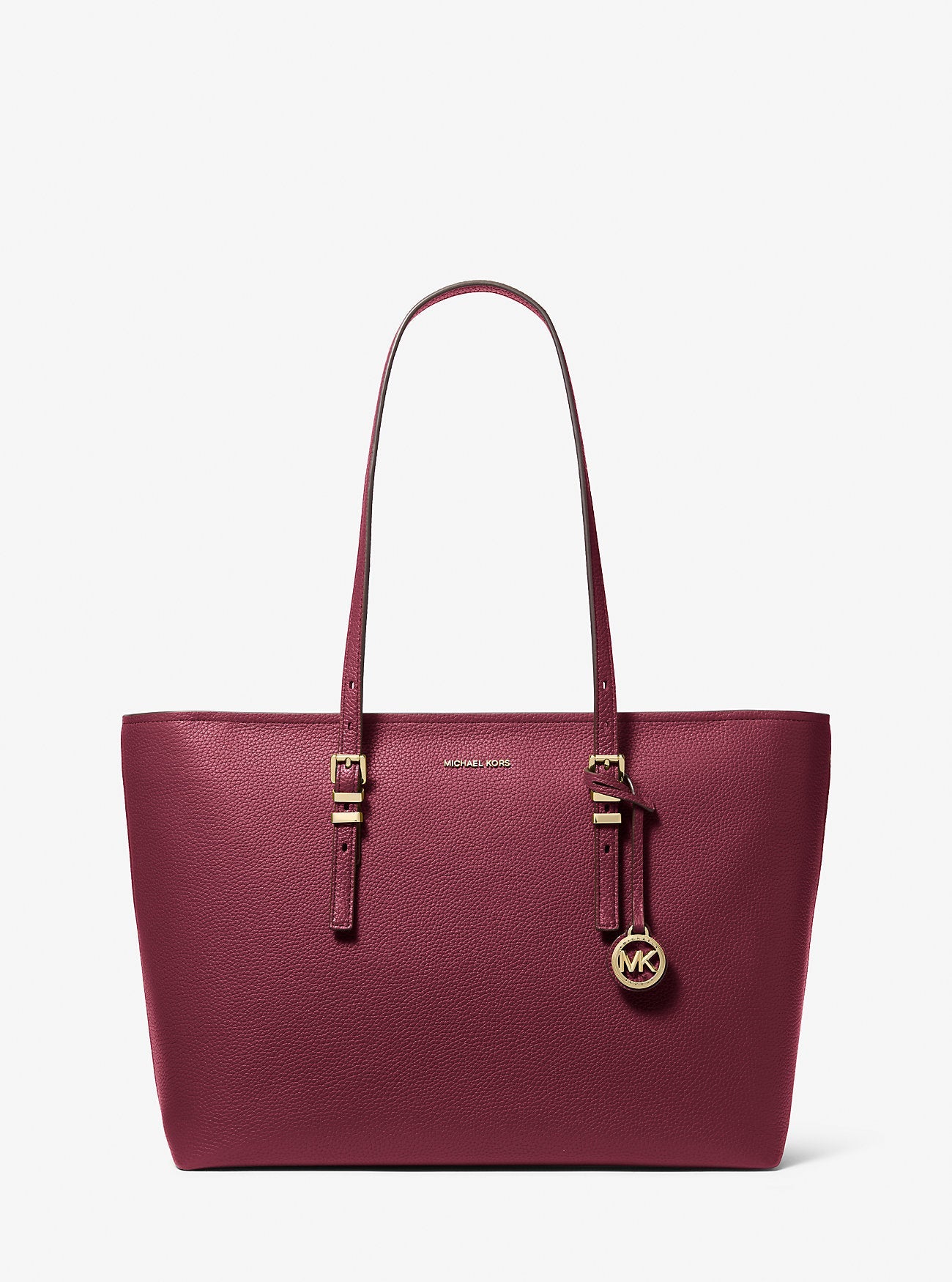 Michael Kors Quinn Large Pebbled Leather Tote Bag Work Shoulder Bag