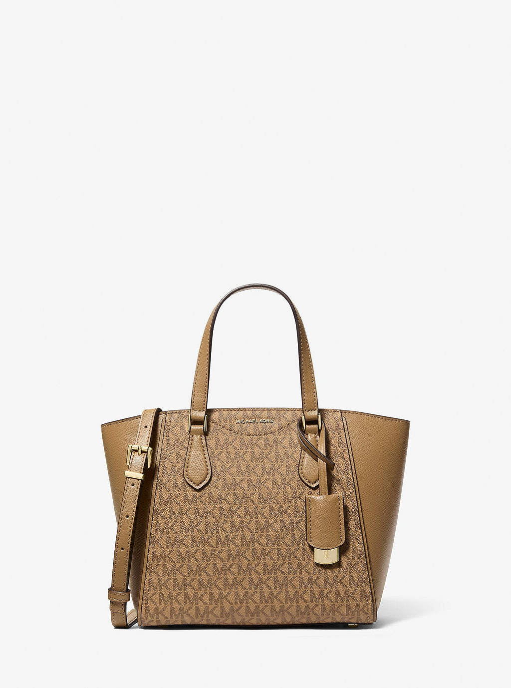 Michael Kors Taryn Small Signature Signature Logo and Leather Convertible Crossbody Bag Bag