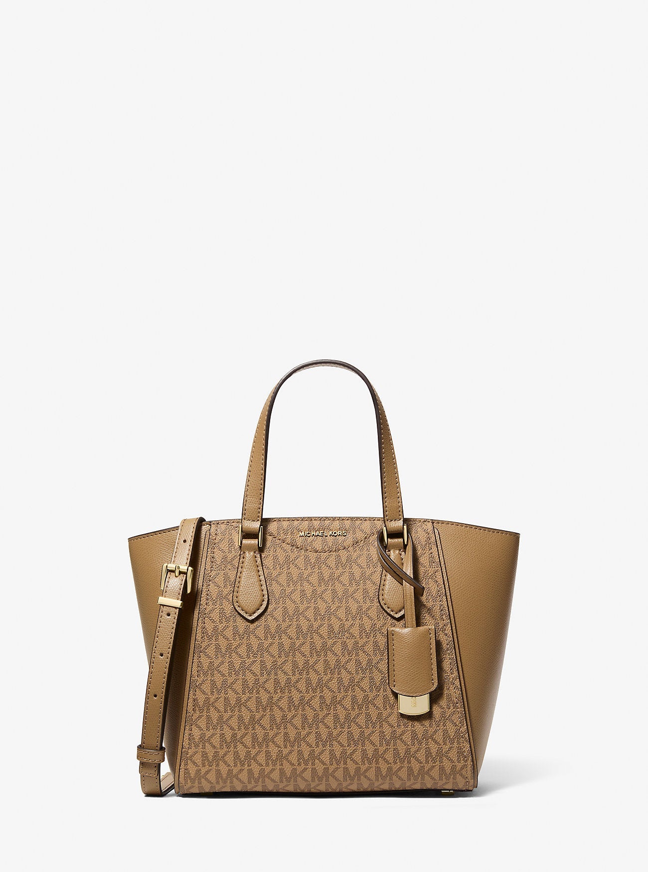 Michael Kors Taryn Small Signature Signature Logo and Leather Convertible Crossbody Bag Bag