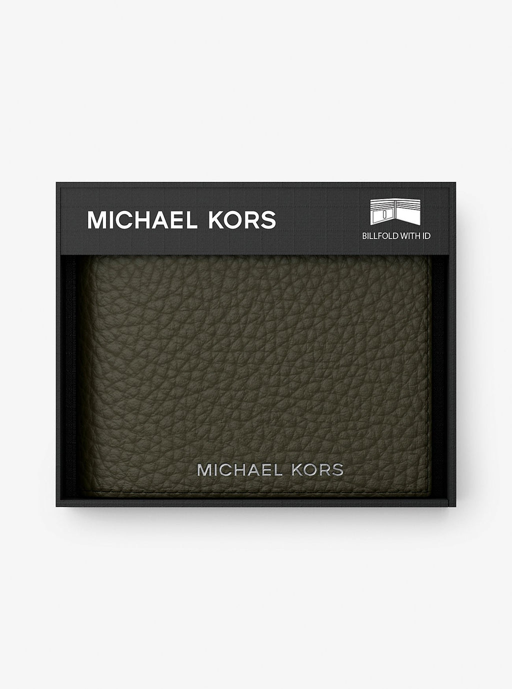 Michael Kors Hudson Pebbled Leather Billfold Wallet