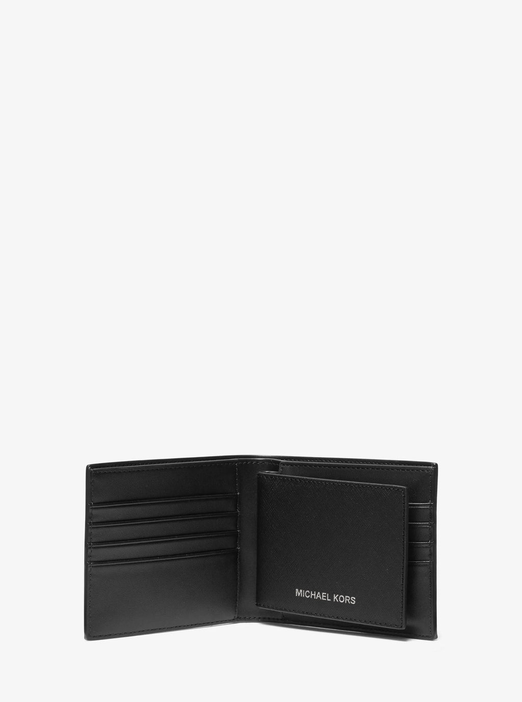Michael Kors Varick Saffiano Leather Billfold Wallet With Passcase
