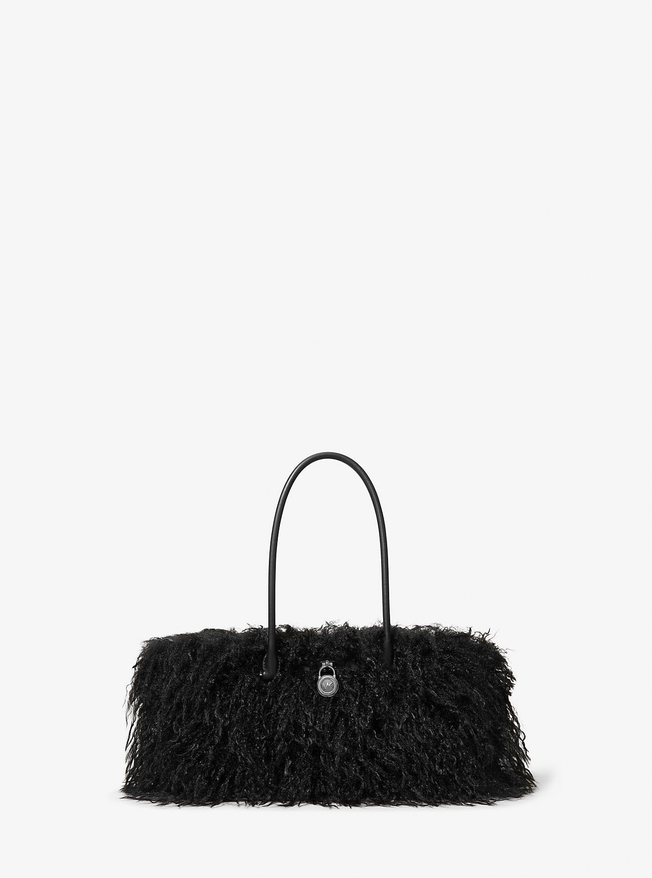 Michael Kors Hamilton Moderne Small Faux Shearling Satchel