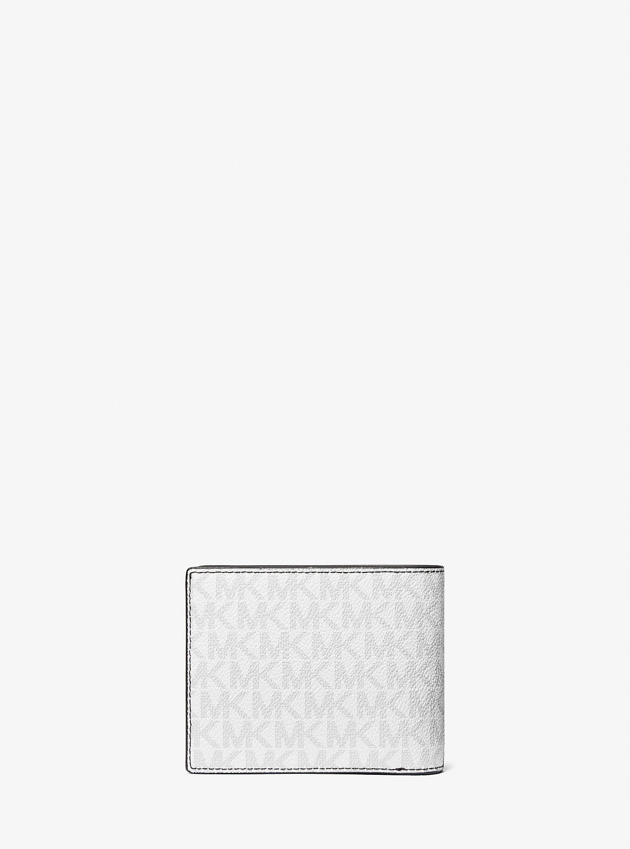 Michael Kors Harrison Signature Logo Billfold Wallet With Passcase