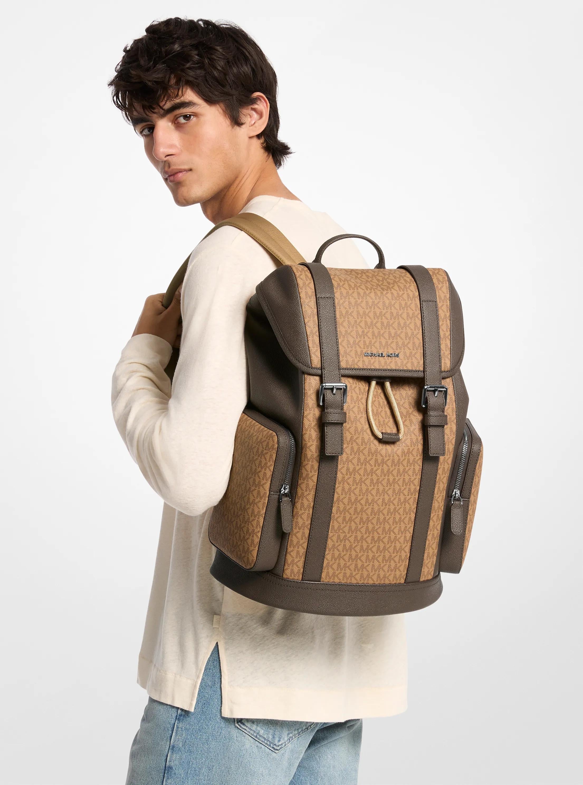 Michael Kors Hudson Signature Signature Logo Backpack Travel School Bag