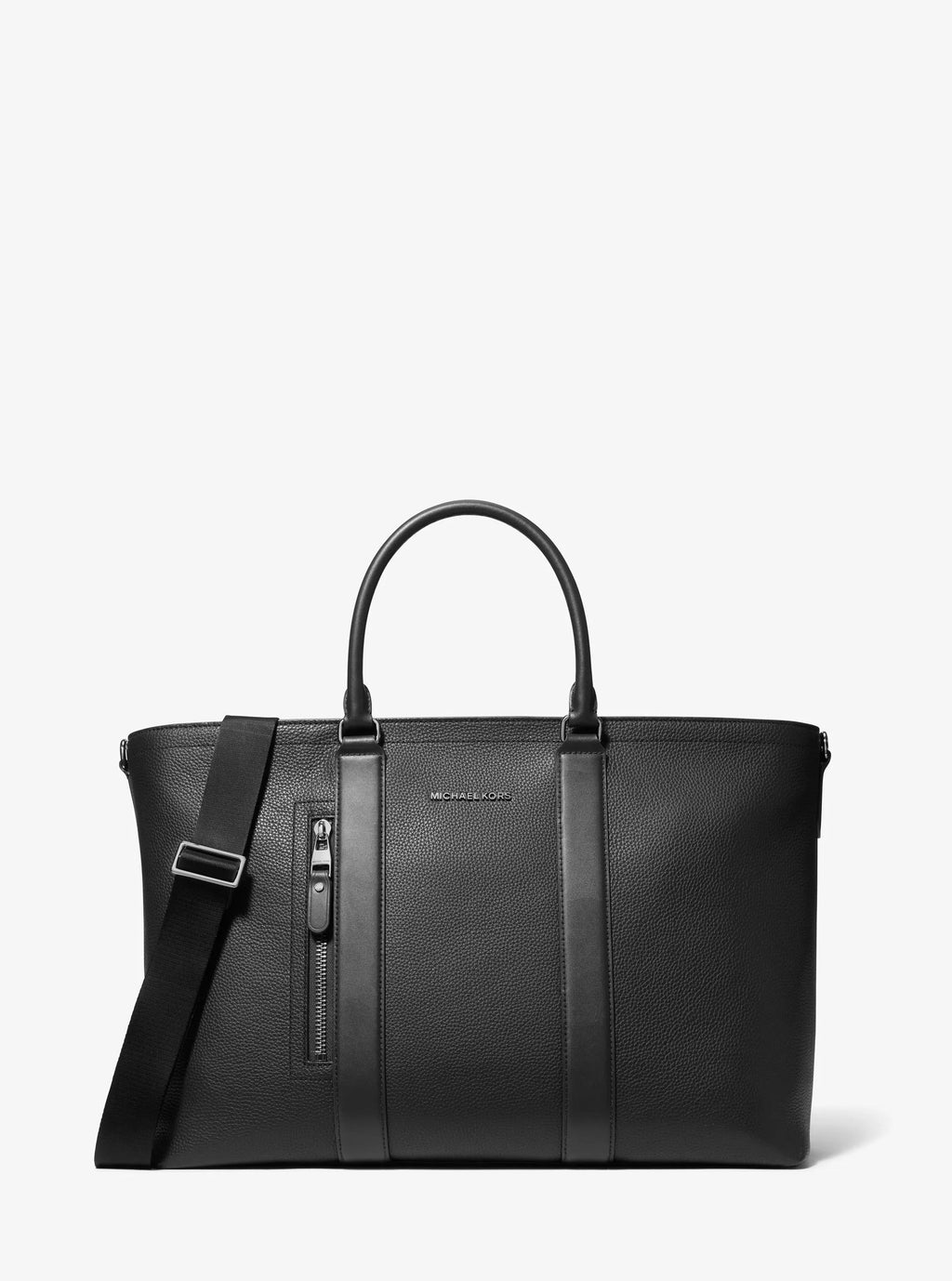 Michael Kors Hudson Pebbled Leather Tote Bag Work Shoulder Bag