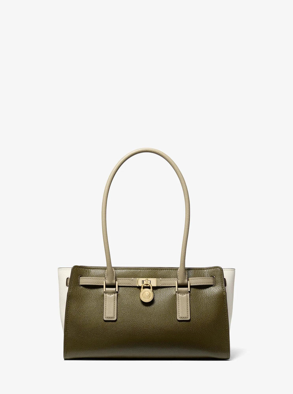 Michael Kors Hamilton Moderne Small Color-Blocked Leather Satchel