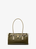 Michael Kors Hamilton Moderne Small Color-Blocked Leather Satchel