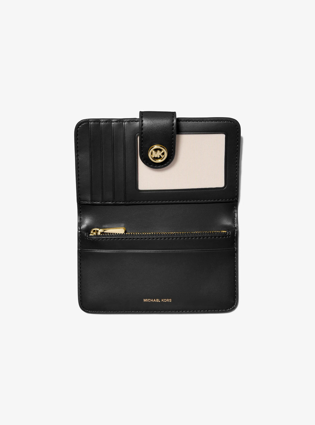 Michael Kors MK Pop Charm Medium Pebbled Leather Wallet