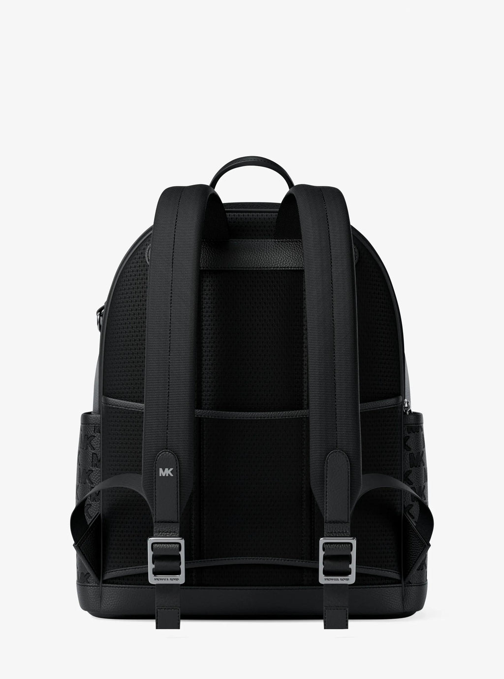 Michael Kors Jet Set Medium Signature Logo Debossed Pebbled Leather Backpack Travel School Bag