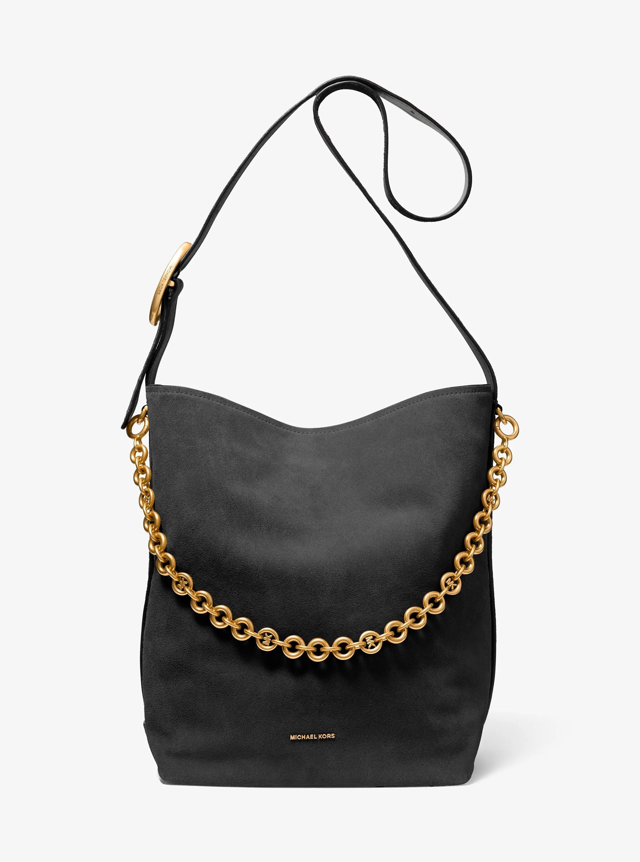 Michael Kors Nolita Large Suede Bucket Tote Bag Work Shoulder Bag