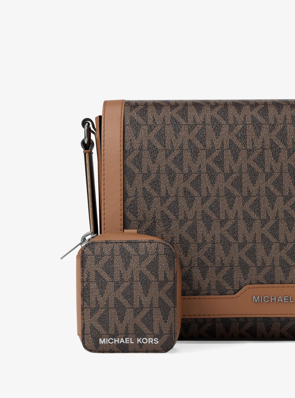 Michael Kors Hudson Mini Signature Signature Logo Crossbody Bag Bag With Airpod Case for Apple Airpods Pro