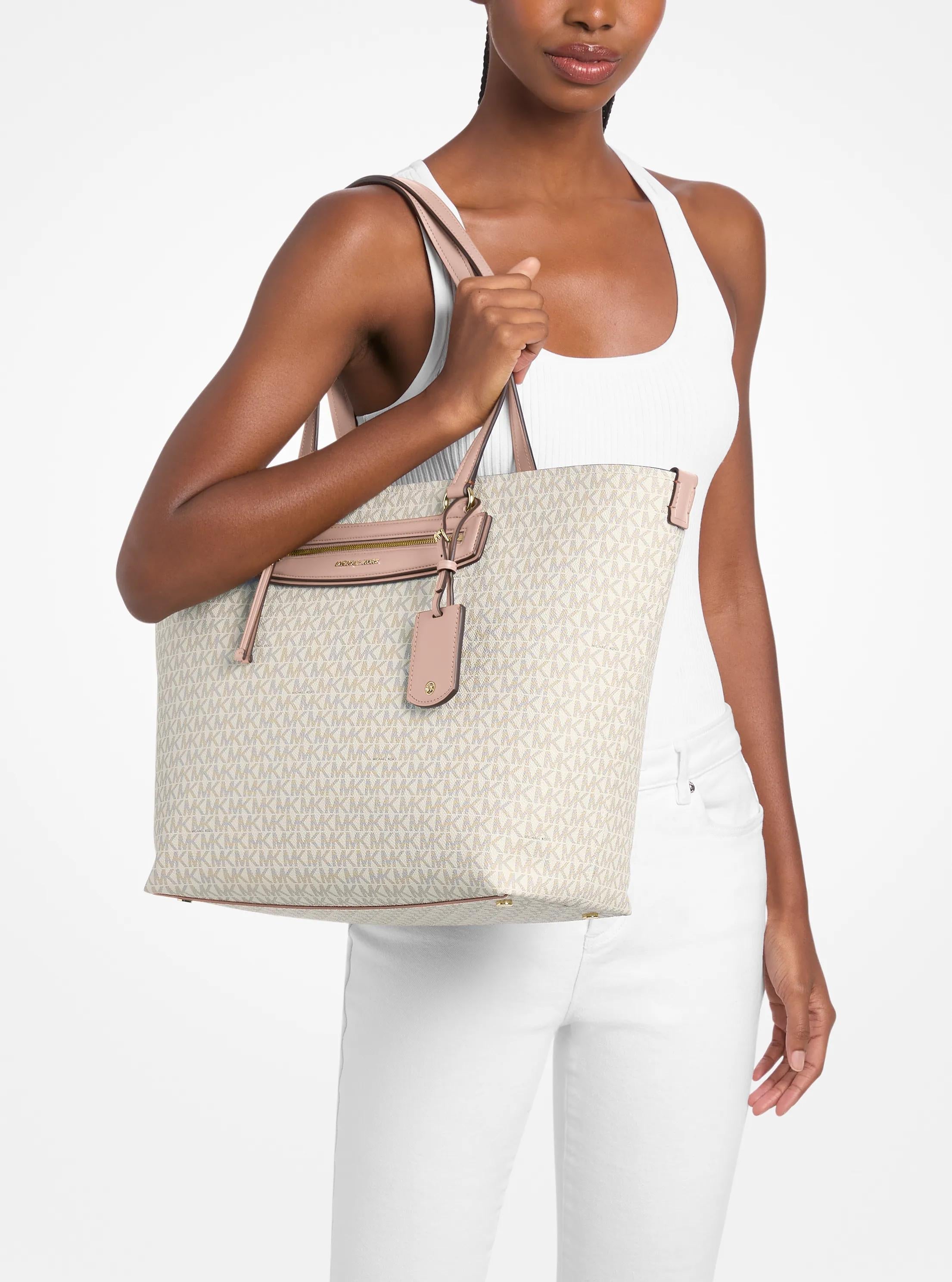 Michael Kors Jet Set Travel Extra-Large Signature Signature Logo Tote Bag Work Shoulder Bag