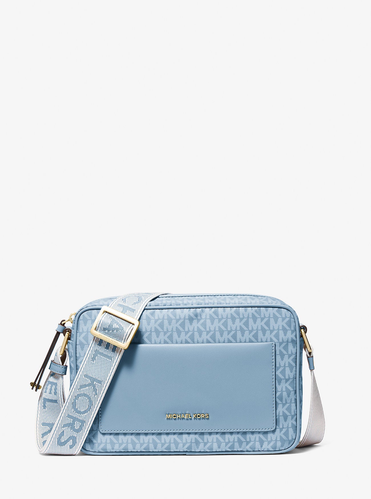 Michael Kors Jet Set Large Signature Signature Logo Print Woven Crossbody Bag Bag