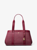 Michael Kors Romee Large Signature Signature Logo and Leather Tote Bag Work Shoulder Bag