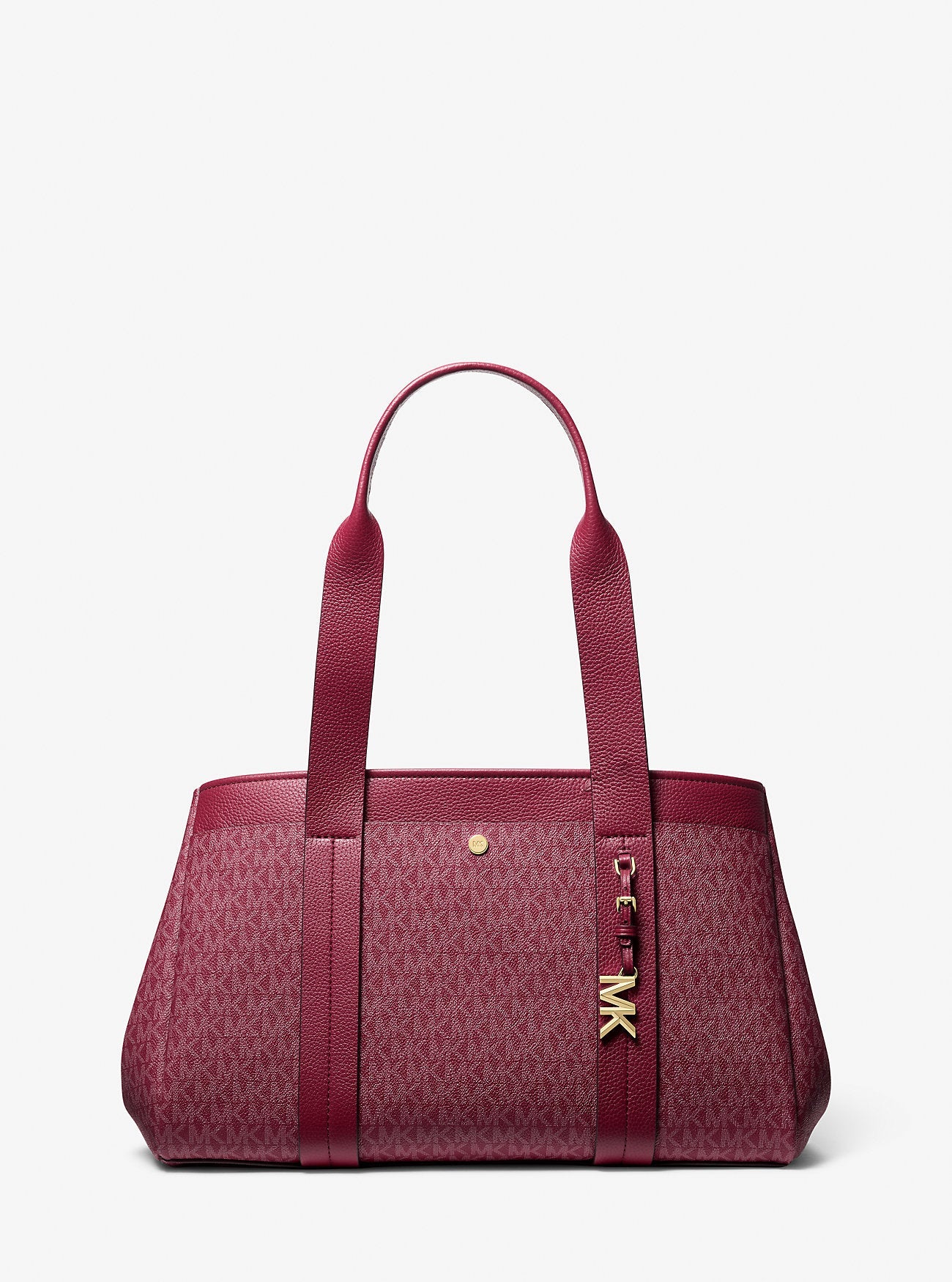 Michael Kors Romee Large Signature Signature Logo and Leather Tote Bag Work Shoulder Bag