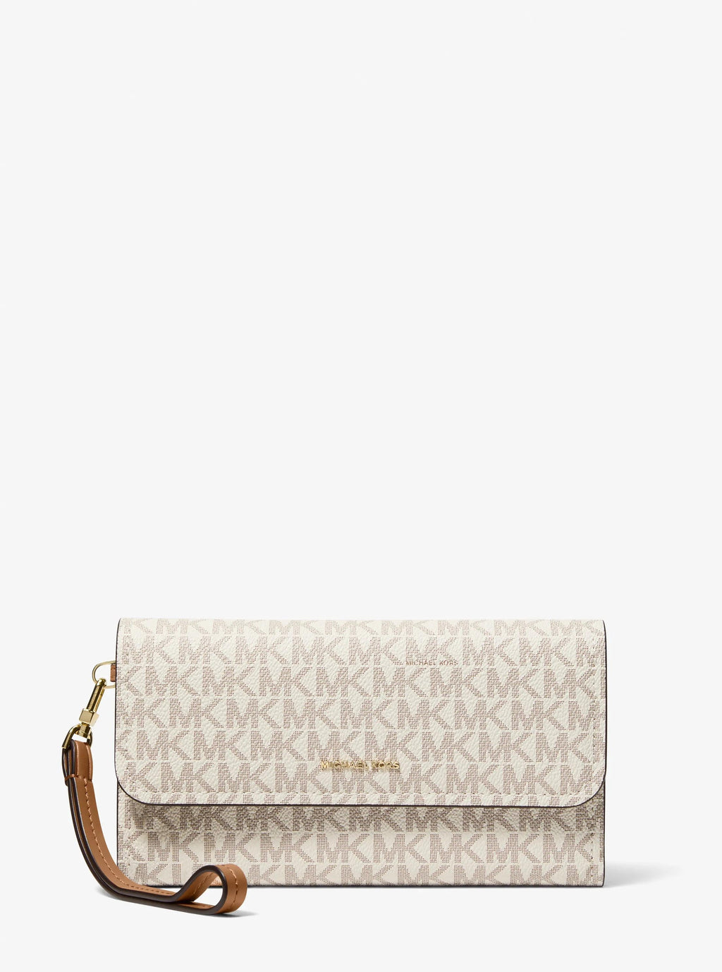 Michael Kors Jet Set Medium Signature Signature Logo Smartphone Wristlet