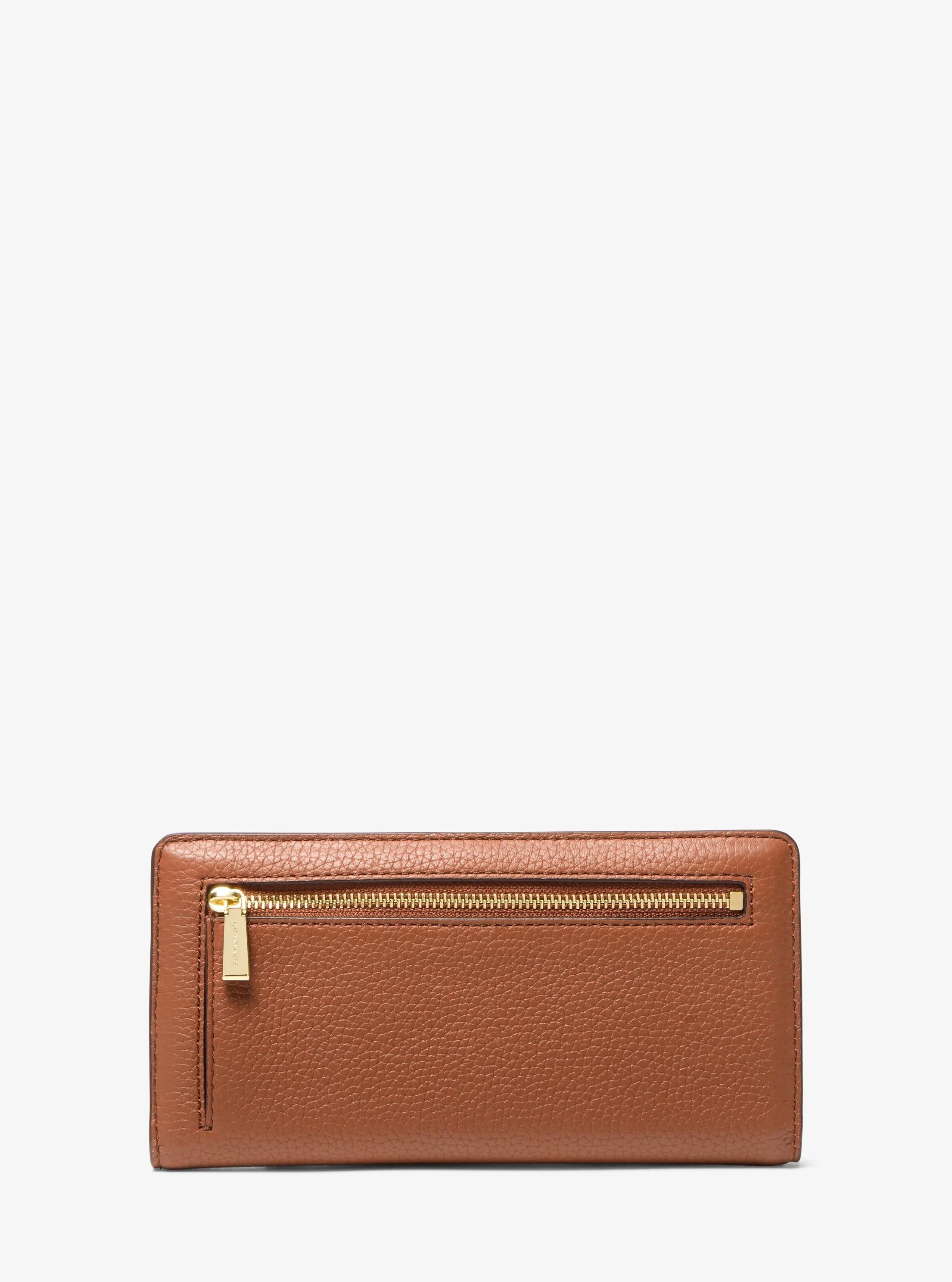 Michael Kors Bryant Large Pebbled Leather Snap-Front Wallet