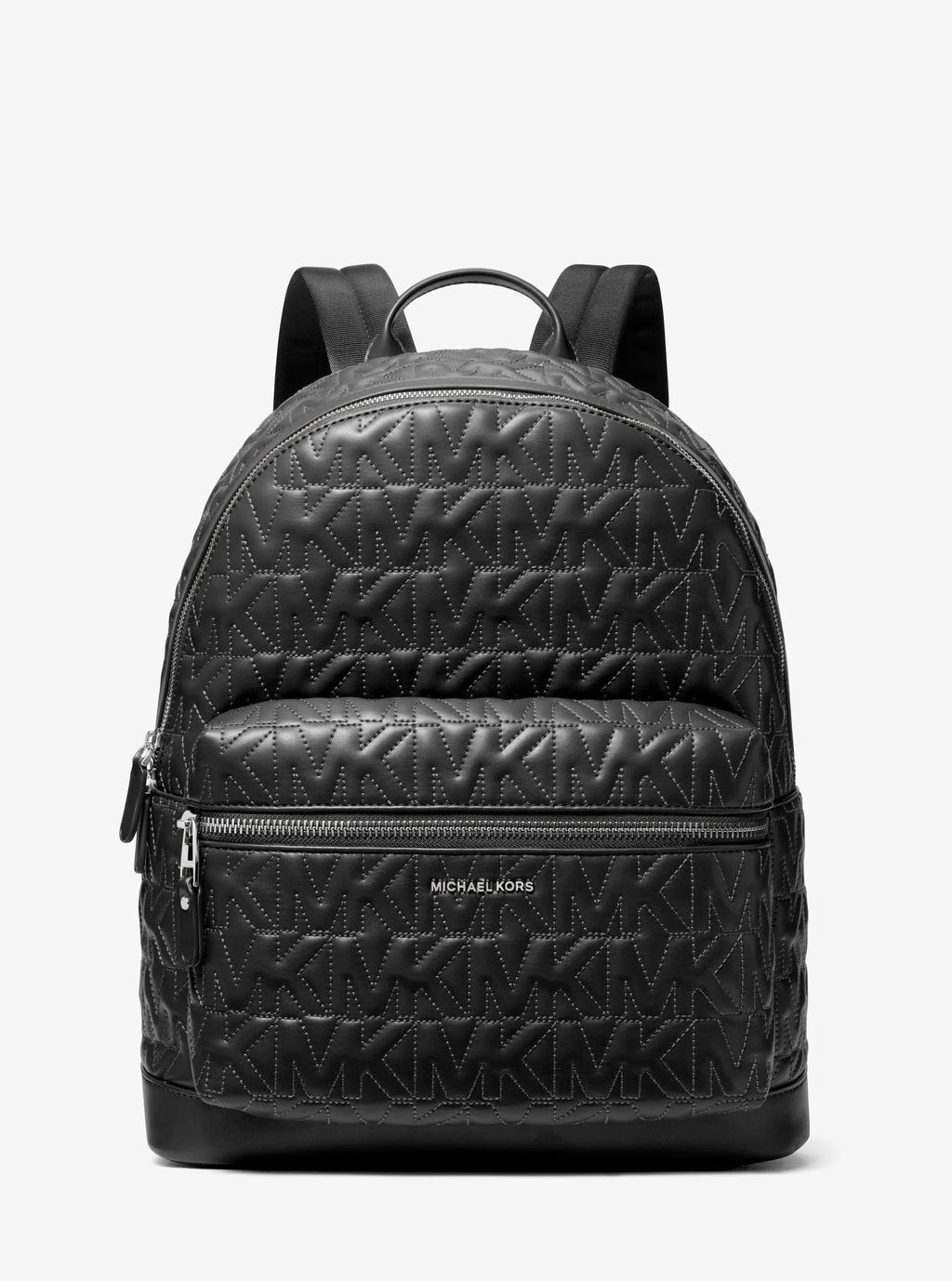Michael Kors Hudson Medium Signature Logo Embossed Dome Backpack Travel School Bag