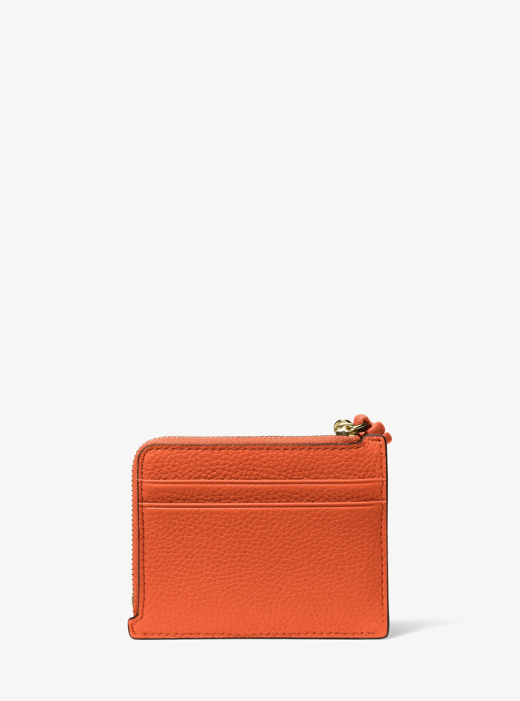 Michael Kors Jet Set Small Pebbled Leather Card Case Wristlet