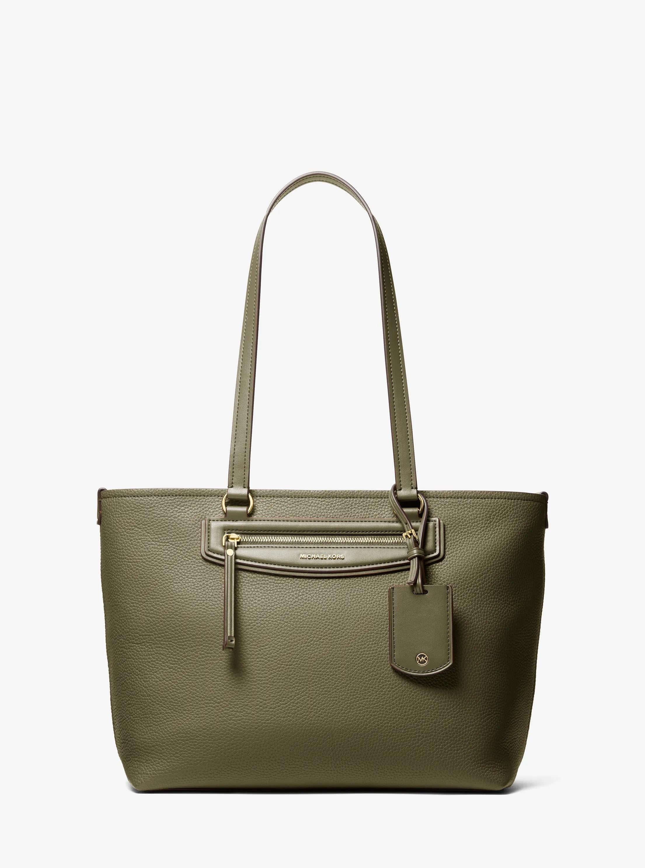 Michael Kors Jet Set Travel Medium Pebbled Leather Tote Bag Work Shoulder Bag